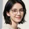 Titanium Eyeglass Frames BY5058D 002 Square Metal Frames Ultra-lightweight