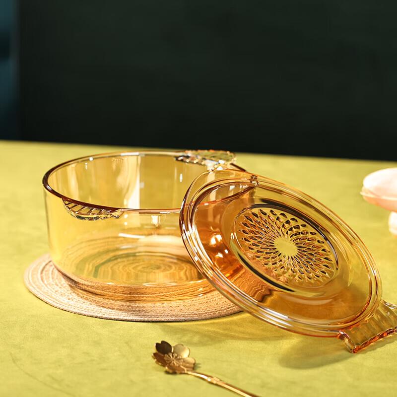 Amber Double Wall Glass Mug