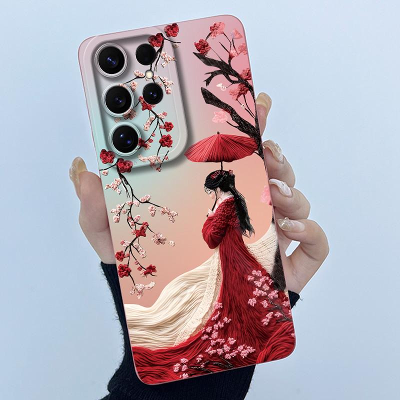 For Samsung Galaxy S26 Ultra Case Samsung Galaxy S26 Plus S26 Ultra Cover Bumper Oil Painting Flower Shockproof Silicone Cases