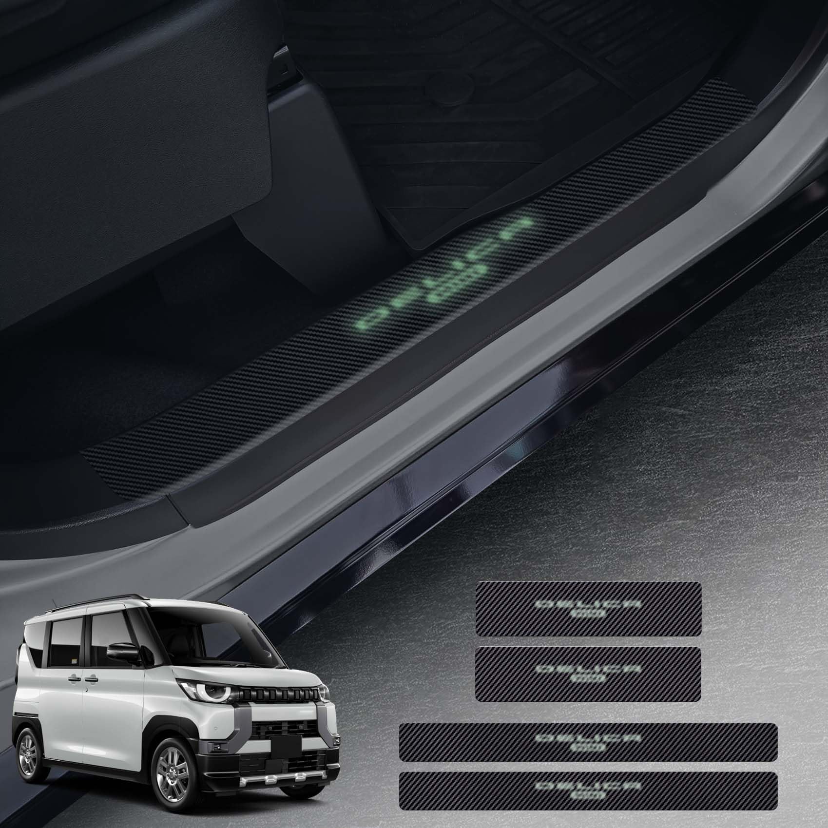 

SUVVNE Новая серия Delica Mini B3 Накладка на порог, Светящаяся защита бокового порога, Delica Mini