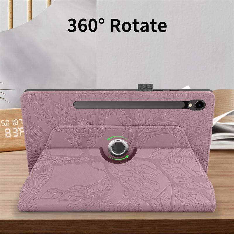 Coque For Samsung Galaxy Tab S10 Lite Case Embossed 360 Rotating Stand Tablet Funda For Galaxy Tab S10 Lite Cover 2025 10.9 Inch