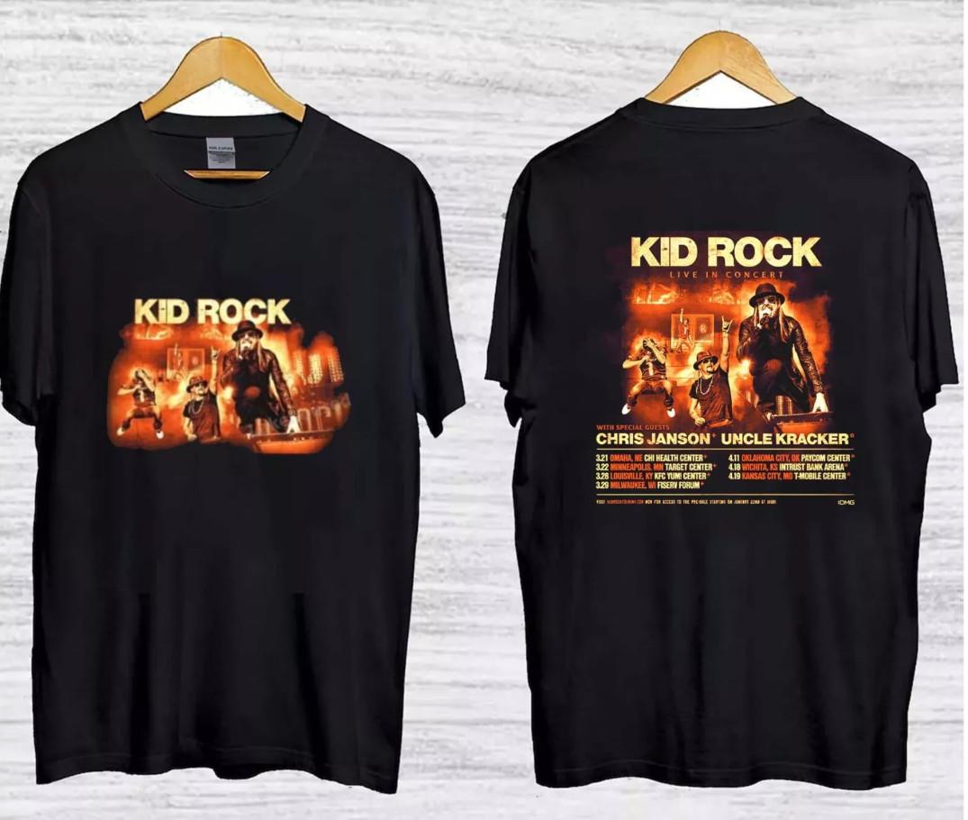 Kid Rock Live In Concert Tour 2026 T-shirt size S-5XL L