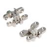 3Pcs Concealed Barrels Crosses Door Hinge Hardware Zinc Alloy Auto Closing Door Hinge For Folding Door And Cabinets