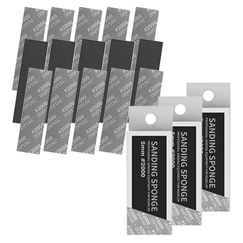 DSPIAE Authorized Dealer Heavy-Duty Sponge File Set #1000, 72mm x 20mm, 5 sheets x 3 boxes (SS5-1000) [Recommended by Award-Winning Modelers] (SS5-200