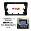 2012 Hyundai Genesis Coupe 9-Inch Navigation Frame Kit for Center Console