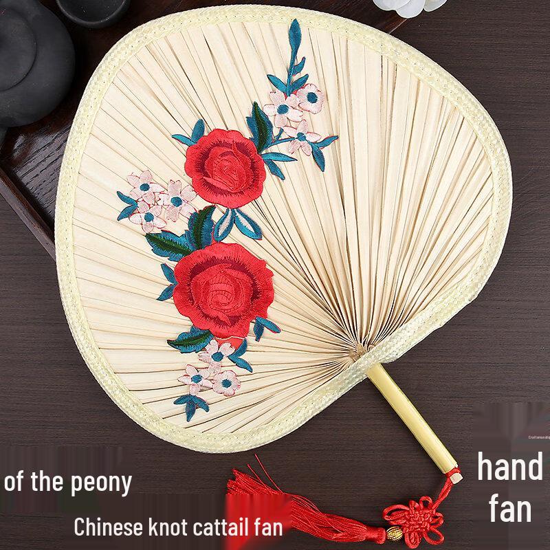 LIEI Винтажный Резиновый Ручной Веер