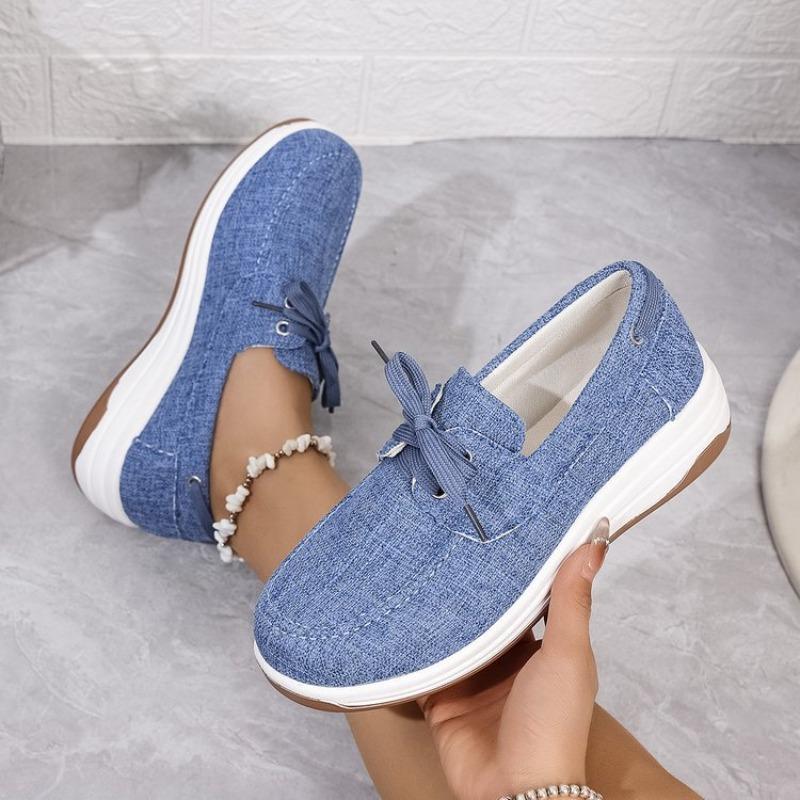 Large size fashion casual single shoes women's spring new canvas single shoes women's single shoes women's