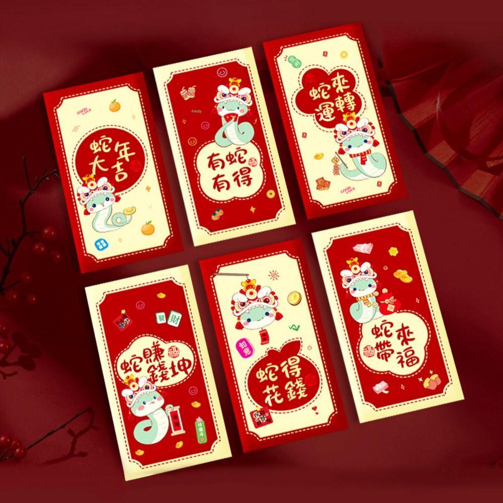 Blessing New Year Red Envelope Festive Lucky Money Pockets Money Bags Red Packet Wedding Birthday