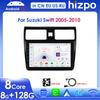 Carplay 4G 2 Din Android 14 Intelligent Car Multimedia Player for Suzuki Swift 2005-2010 Navigation GPS AutoRadio Stereo DSP BT SWC DVR Cam