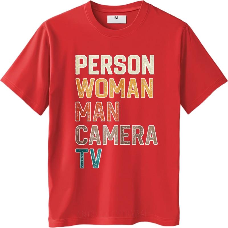 Breathable Unisexs Tshirt Teenagers Oneck Tshirt Unisex Tee Shirt Person Woman Man Camera Tv Everyday For Man Tops Big Size Tee