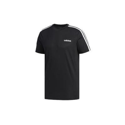 Striped Shoulder Logo Letter Short Sleeve T-Shirt Men Tops Black FL0349