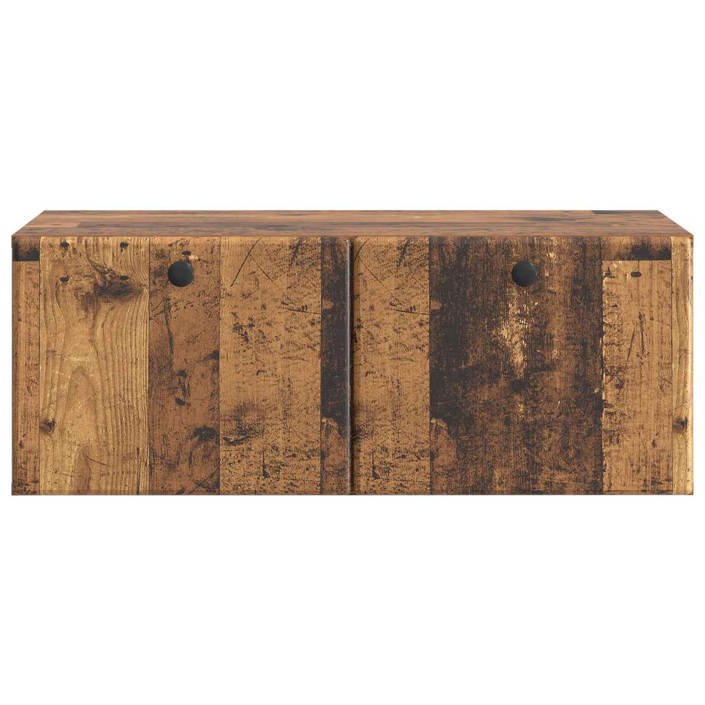 Wall Mounted TV Cabinet 78.5 X 41 X 30 Cm Reclaimed Wood Look