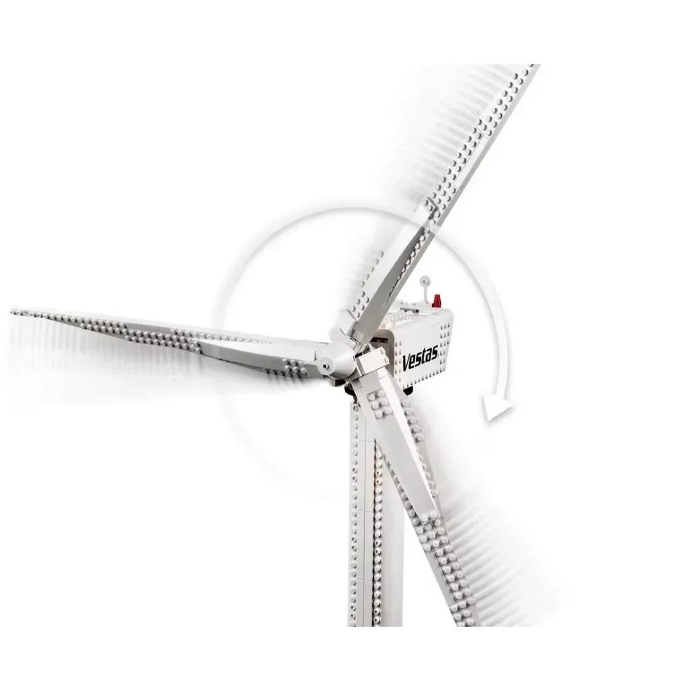 815PCS Creative Vestas Wind Turbine Building Blocks With Electric Motor Set Assemble Bricks Toy With Figures For Boy Kids Gift