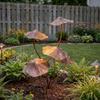 Handcrafted Iron Mushroom Statues Unique Mushroom Figurines Rustproof Garden Stakes Yard Pathway Decoration B03E