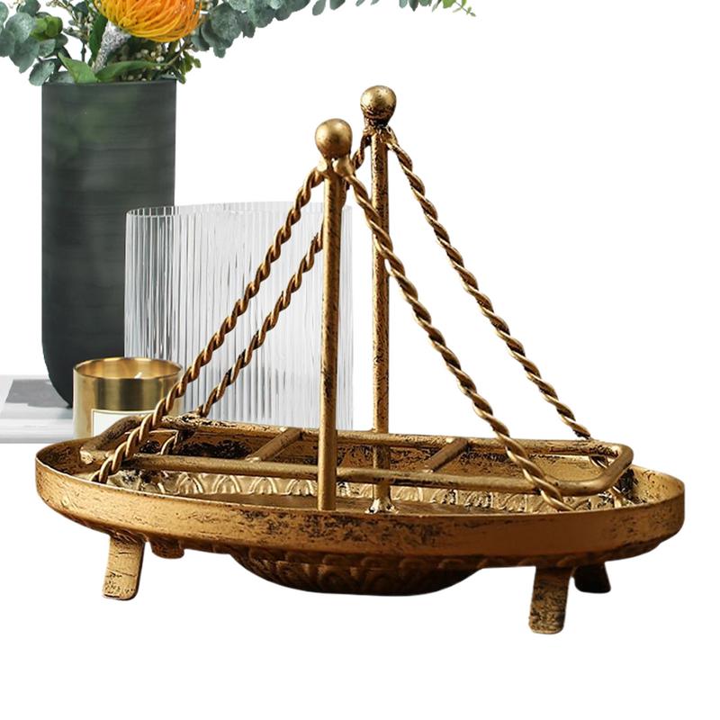 

Metal Sailboats Paper Towel Holder Napkin Dispenser Tabletop Napkin Stand Boat Shaped Decorative Hand Towel Organizer Rack CN