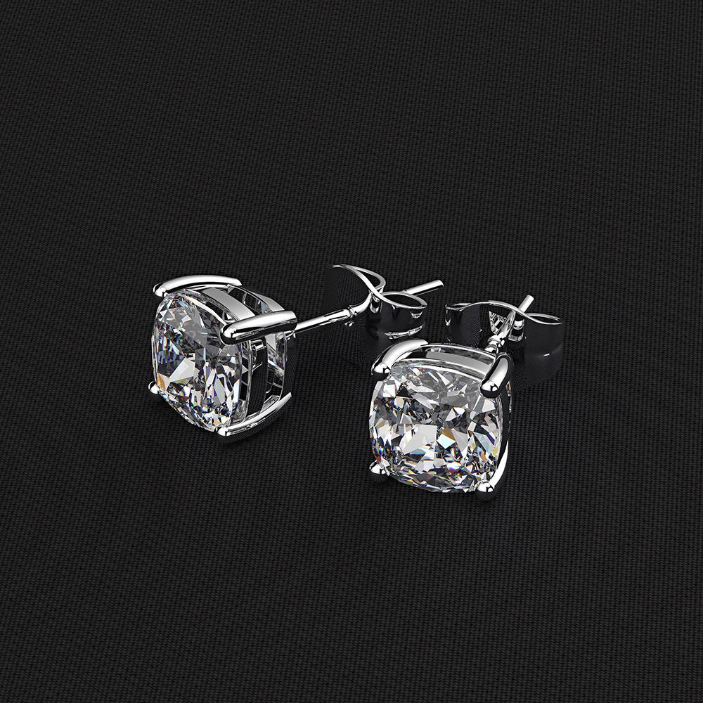 Tancise Jewelry Forma Clasica de Perna 6*6mm 7A Zircon Cercei Argint Sterling 925 Bijuterii Cercei Fete.