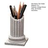 Vintage Roman Pillar Pen Holder, 3D Printed Column Stationery Container, Decorative Pencil Organizer Box for Home Office Desk