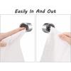 Self-Adhesive Dishcloth Holder - SSS - Round - Silver Metal - 8 Pieces - 4.2 X 2.2 Cm