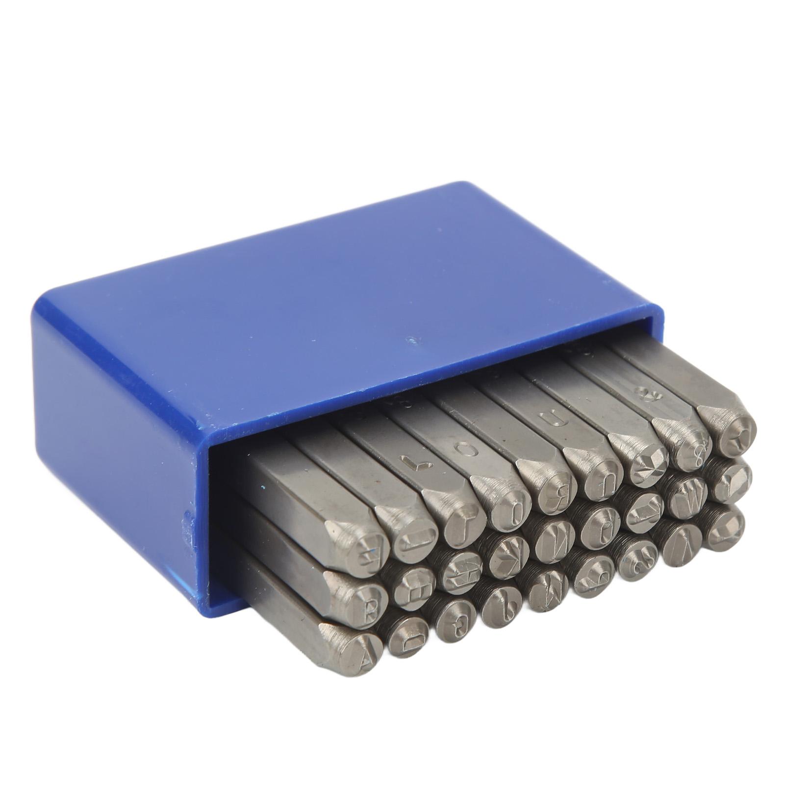 

27 шт. Металлические штампы из высокоуглеродистой стали Набор штампов с металлическими буквами для ювелирных изделий, кожи с 3mm Letters