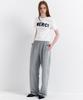 RAVEROUS Lace Line Track Pants Melange Grey