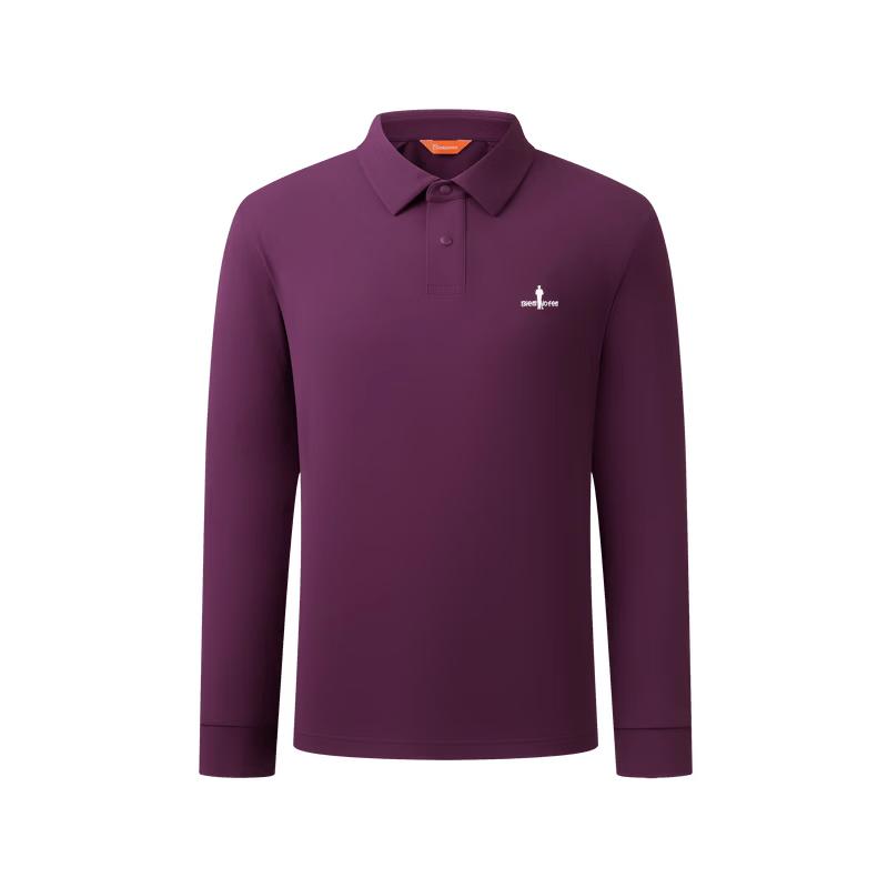 

Biyinlefen Men s Lightweight Soft Stretch Long Sleeve Polo Shirt L