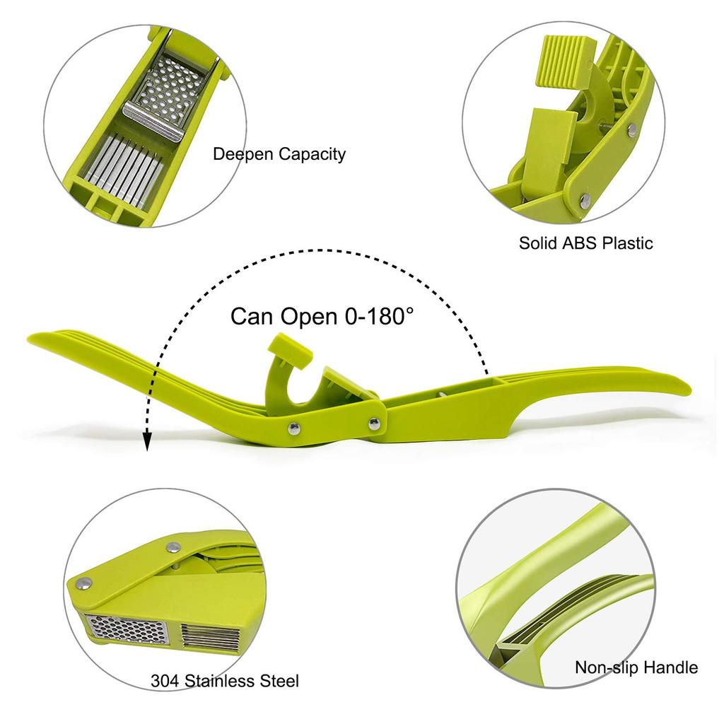 2 In 1 Gralic Press Garlic Cutter and Mincer Professional Food Grade Chopper Easy Clean For Home Cooking Masher Kitchen Gadgets