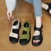 Sandals women's new summer Velcro platform casual versatile soft-soled beach shoes sandals