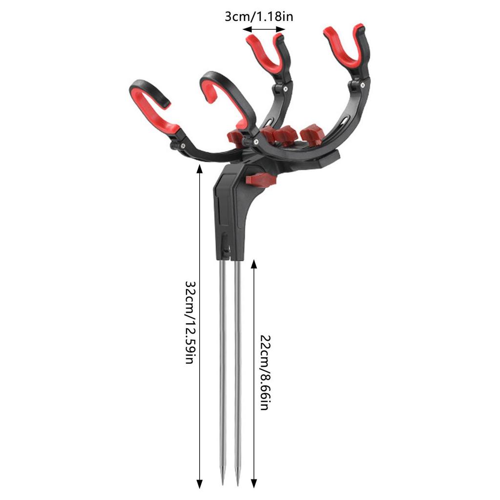 Fishing Rod Holder Stand for Hand and Sea Rods Universal Adjustable Ground Spike