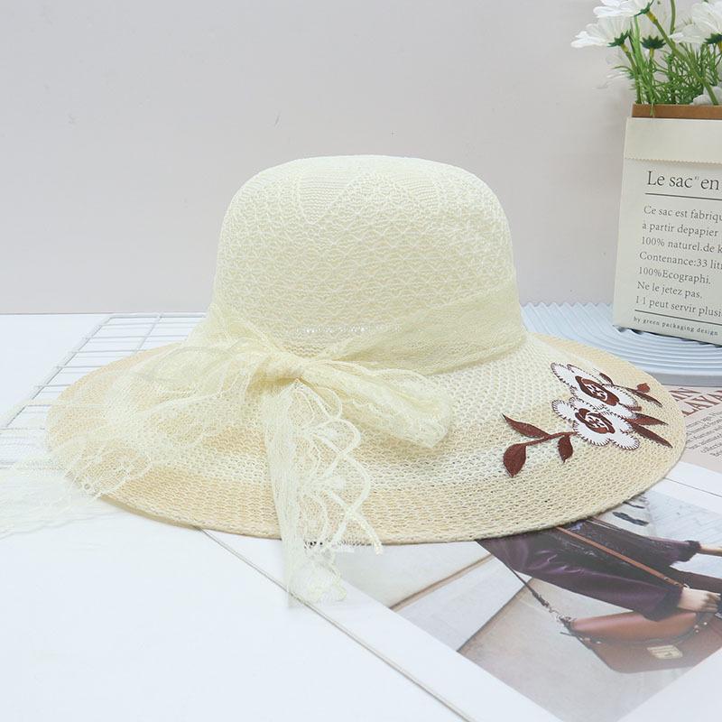 Women's Summer Wide Brim Straw Sun Hat for Beach & Vacation