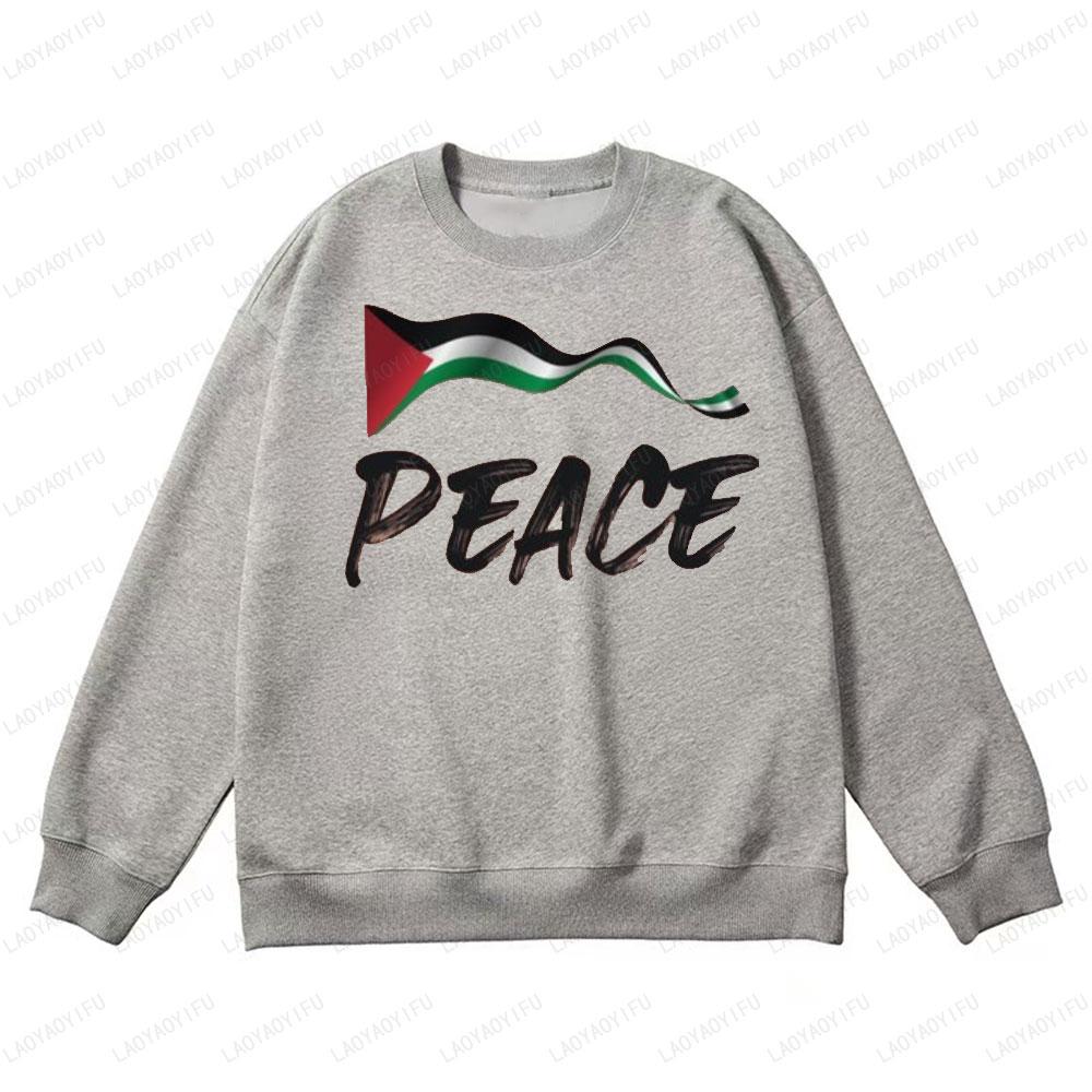 Klassisk Pakistan Nasjonalflagg Grafisk Trykt Herreklær Genser Høst Vinter Rund Hals Hettegensere Dame Hettegensere Topper