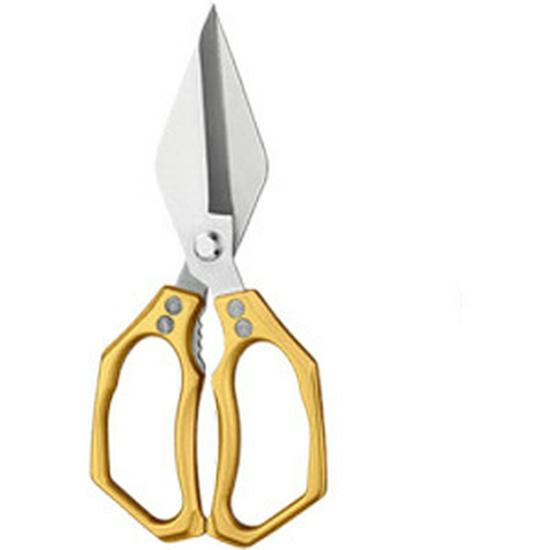 Multifunctional Kitchen Scissors: Aluminum Handle, Ideal for Poultry, Bones, and Fish