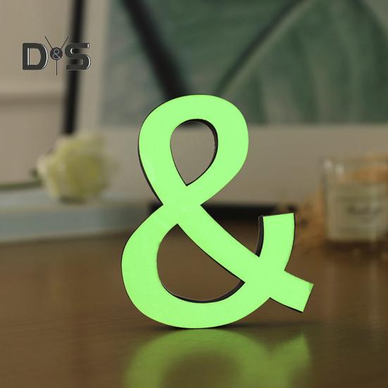 Letters Wall Sticker Home Decoration Luminous Letter Sticker Peel And Stick Wall Art Alphabet Sticker for Living Room Bedroom