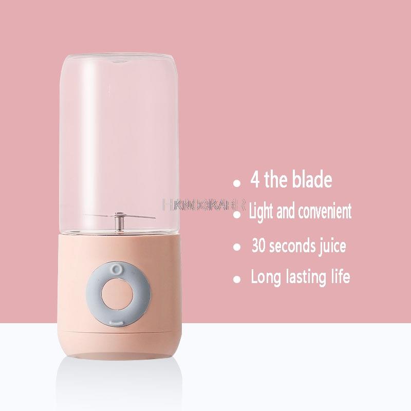 Handheld Blender Portable Juicer Mixer USB Chargeable Electric Kitchen Food Processor 500mL Quick Juicing Fruit Cup