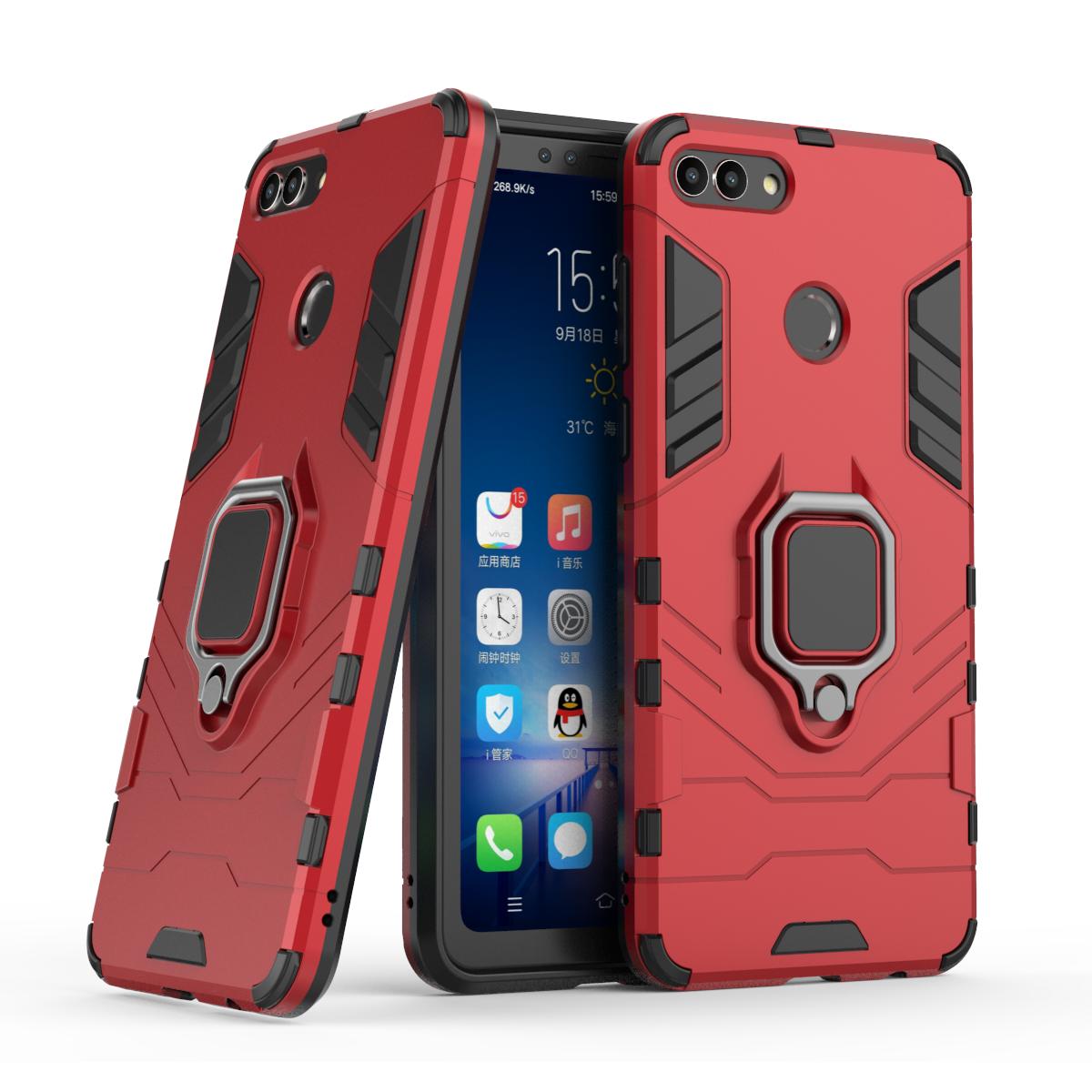 

Бронированный противоударный чехол для Huawei Y9 Y9A Y9P Y8S Y7 Y7P Y7A Y6 Y6P Y5 Y5P Pro 2018 2019 2020 бампер металлическое кольцо подставка задняя крышка Huawei Y9A красный