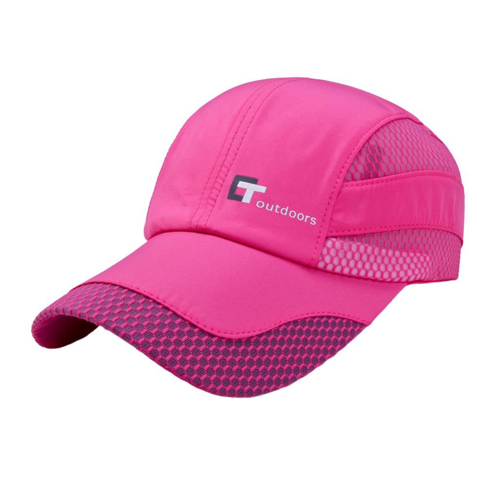 

Portable Quick-Dry Baseball Cap Adjustable Breathable Mesh Sunscreen Cap Sports Hats Women Men розы красного