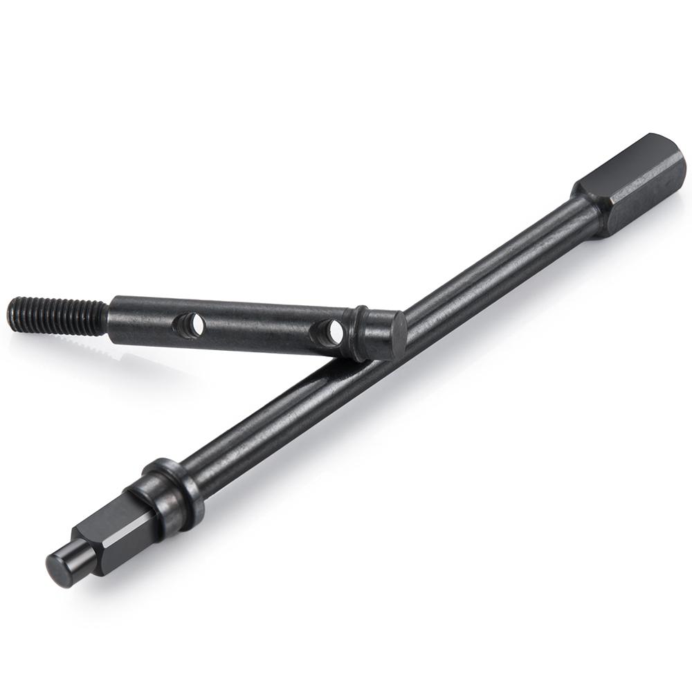 YEAHRUN Steel Front Rear CVD Drive Shafts Steering Portal Axle Stub for 1/18 RC Crawler Car Axial Capra 2WD UTB18 Accessories