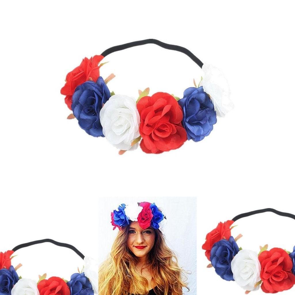 Rot Weiß Blau Blumenkrone Stirnband Für Queens Jubiläumsfeierlichkeiten