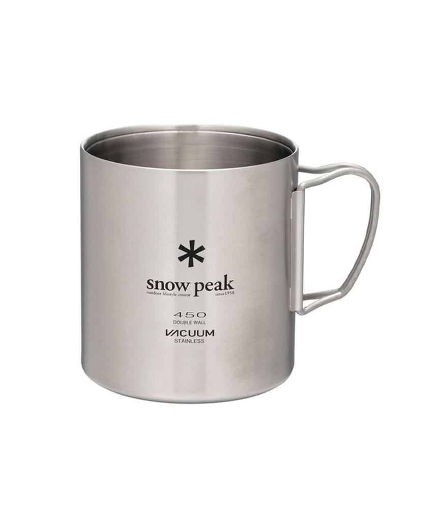 Snow Peak Stainless Steel Vacuum Mug Set Stainless 300mm x Measuring Perfect for Outdoor New and Outdoor Fun Lucky FK-421, Steel, 450mm, Cup, BBQ,