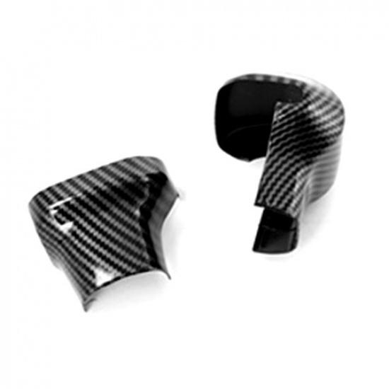 For Sienna - 2pcs Carbon Fiber Inner Gear Shift Knob Cover Trim
