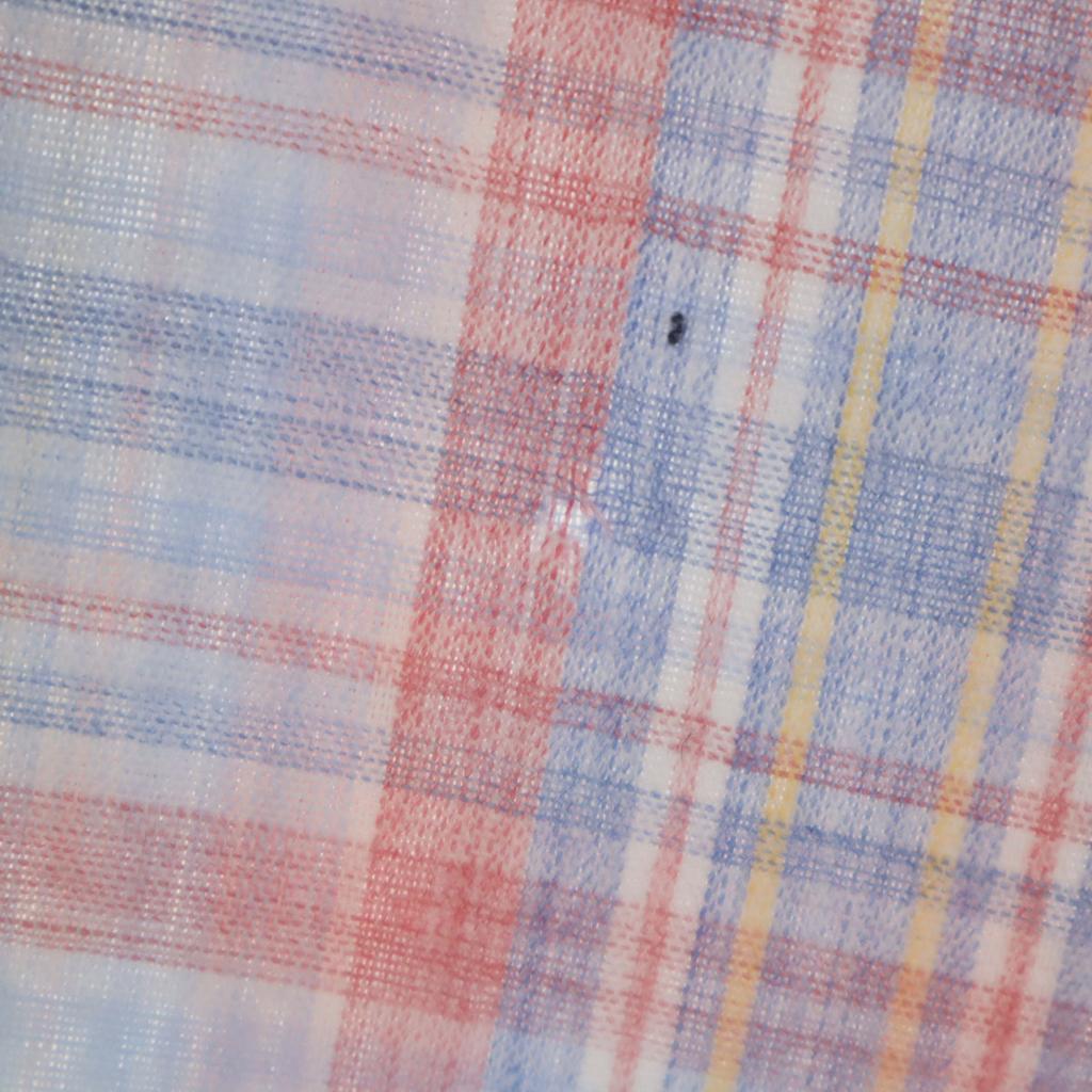 Wrangler 70s Vintage Check Pattern Long Sleeve Western Shirt Light Blue Men's Used