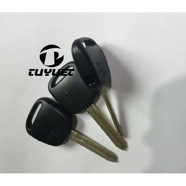 10PCS Remote Fob Case Car Key Shell For Toyota With 1 Hole One Button On Side Of Plastic Cover With TOY43 Blade