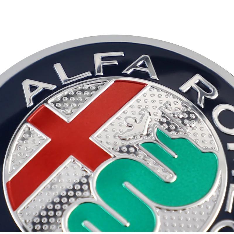 Autostickers Voor Alfa Romeo 4 stuks 56mm Wielnaafdop Naafdop Badge Sticker Embleem Decal Auto Accessoires Voor Alfa Romeo 4C 159 166