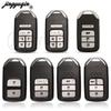 Jingyuqin 2/3/4/6 Buttons Remote Smart Key Shell Fob For Honda City Jazz Xrv Venzel Hrv Key Case Uncut Blade Replacement