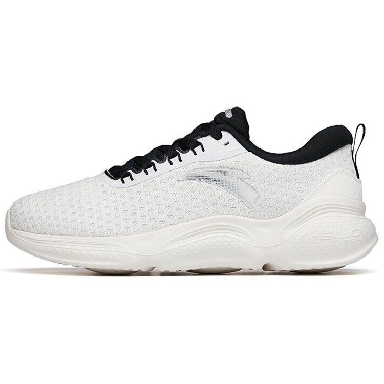 Anta Sports Cushioning Breathable Abrasion Resistant Slip Resistant Low top Running Shoes Men's White Gray Black 112145532-1