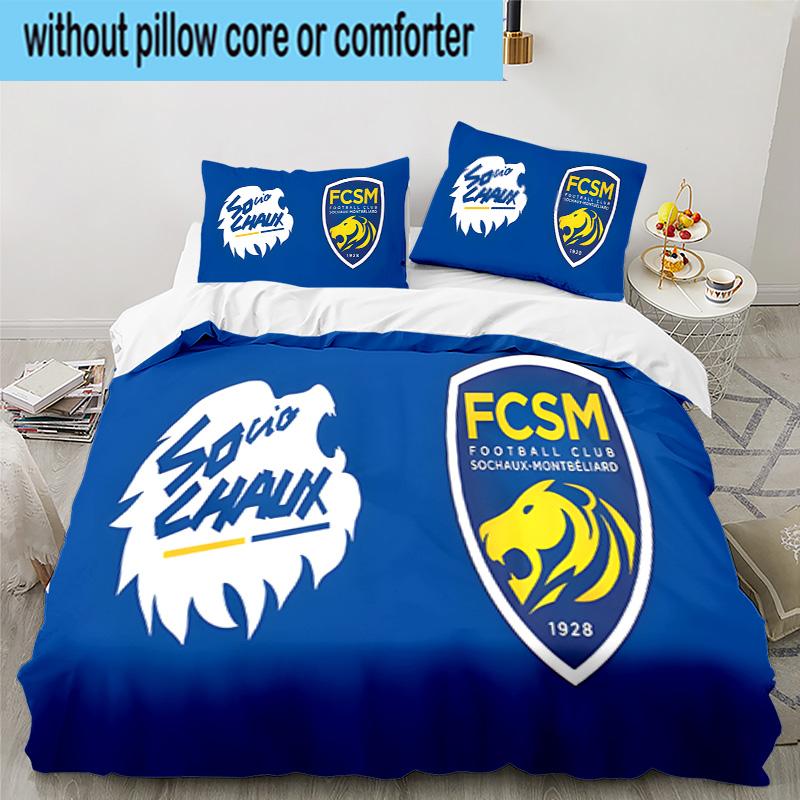 Sochaux-montbeliard Crest 3PCS Bedding set,Ideal for1pc Duvet Cover And 2pcs Pillowcases Perfect for Christmas gift,Ideal for Bedroom, Dormitory