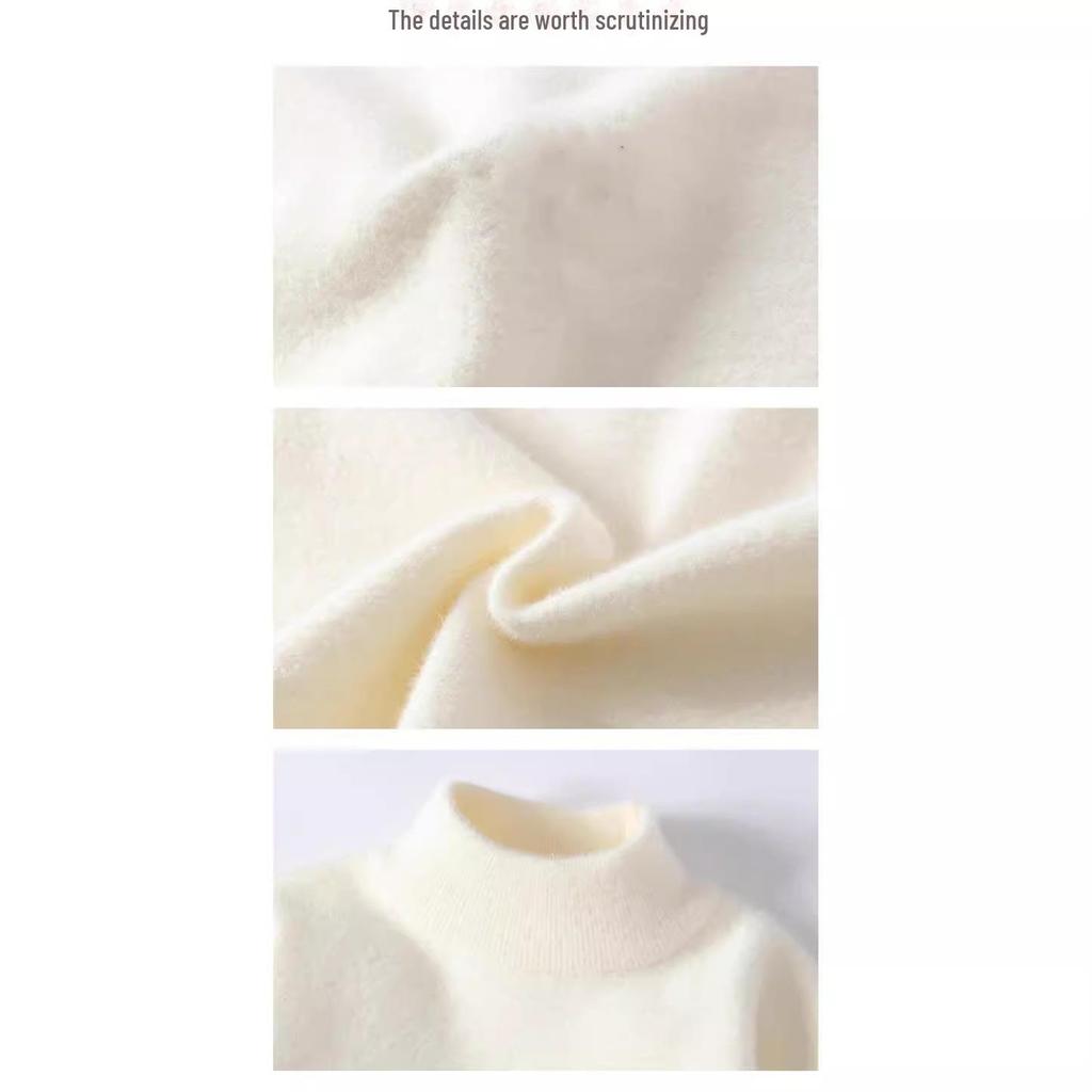 Herren Doppelseitiger Fleece Rollkragenpullover - Warm, Dick, für Herbst und Winter