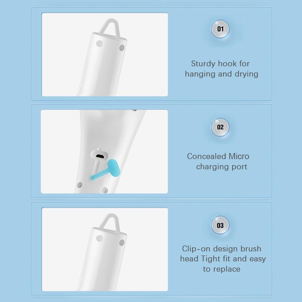 Electric Spin Scrubber Multifunctional Cleaning Brush with 5 Heads Cordless Handheld for Kitchen