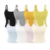 Sexy Spring Sleeveless Camisole: Women's Slimming and Flattering Hot Girl Fashion with Beautiful Back Design