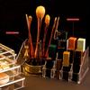Lipstick Makeup Brush Pen Holder Transparent Storage Rack Desktop Cosmetics Storage Box Office Desk Acrylic Box Home