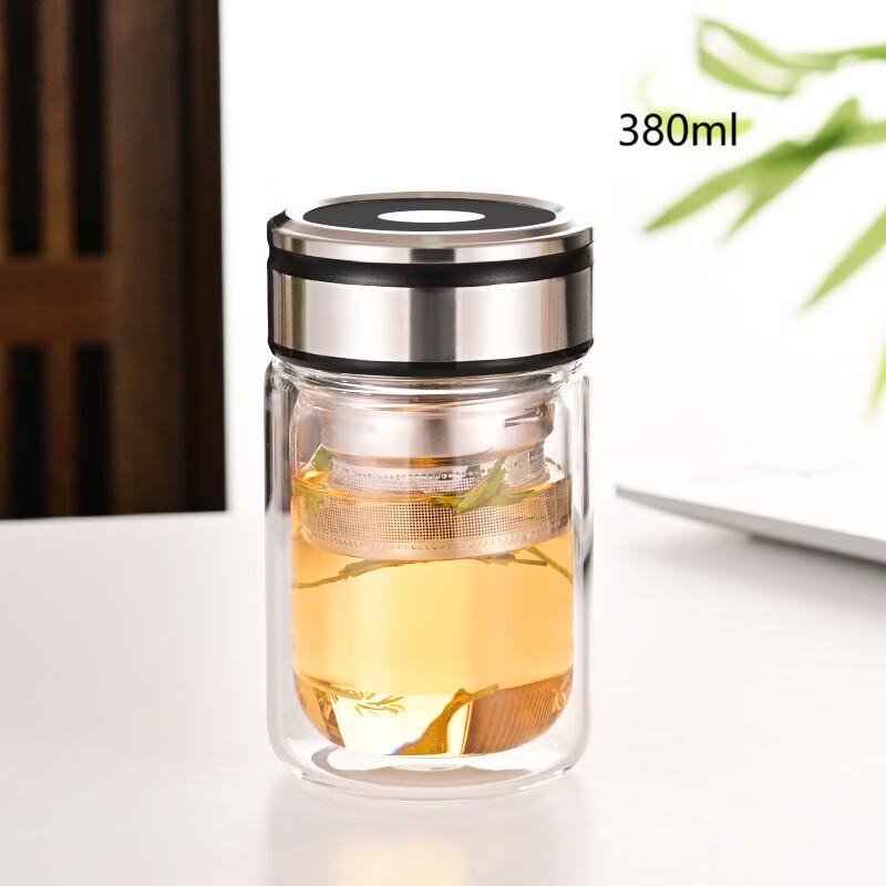 Shangqi Double-Layer High Borosilicate Glass Tea Cup with Lid